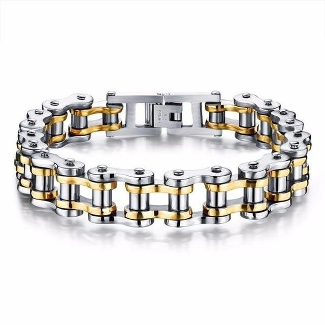Bikers Bracelets Link Chain SILVER GOLD