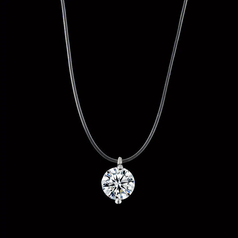 Transparent Fishing Line Necklace