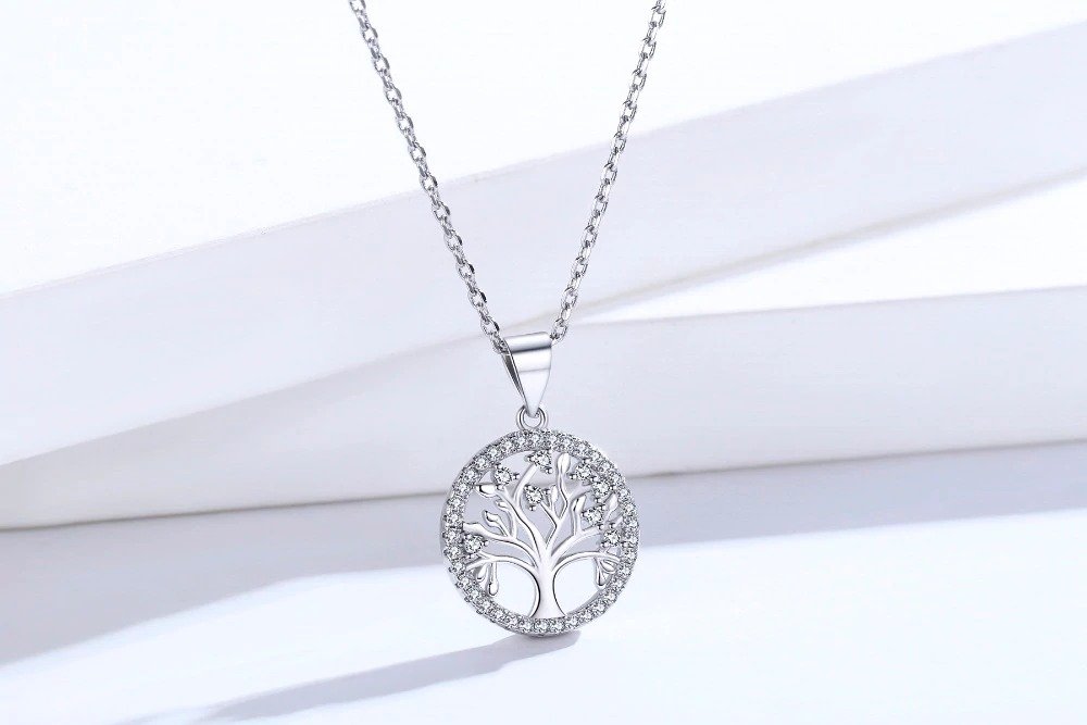 Life Tree Sterling Silver Pendant Necklace