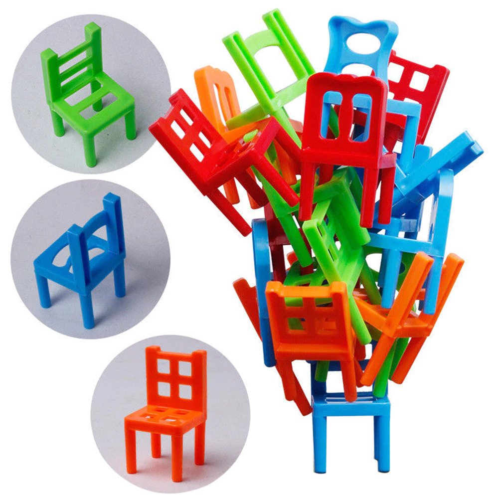 18Pcs Balance Chairs Board Game