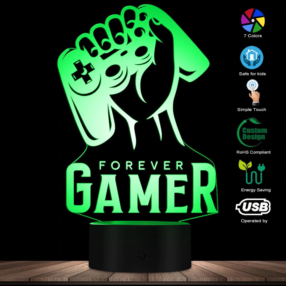 Forever Gamer LED Table Lamp