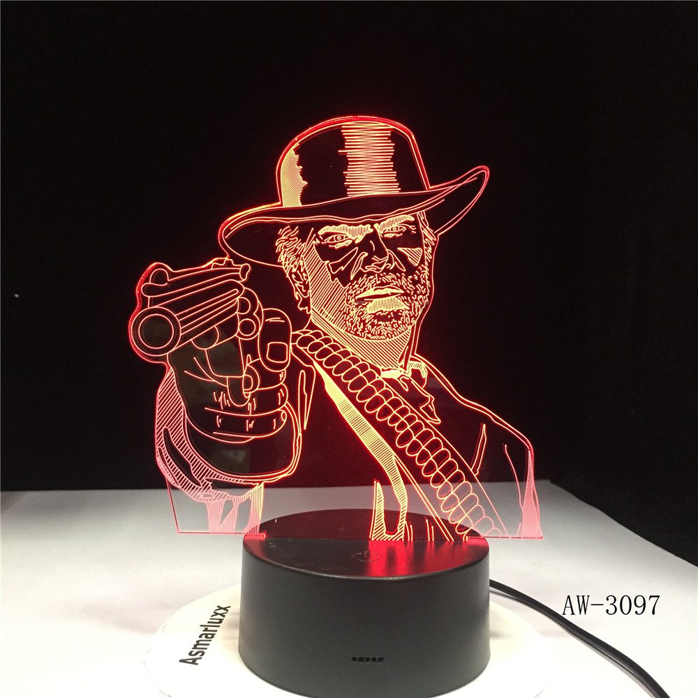 Red Dead Redemption 2 LED Table Lamp