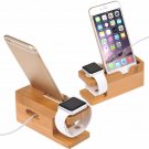 2-in-1 Real Bamboo Wood Desktop Stand