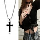 Vintage Gothic Hollow Cross Pendant Necklace