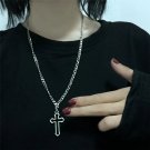 Vintage Gothic Silver Color Cross Pendant Necklace