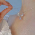 Metallic Grace: Chic Sweet Cool Pendant Necklace with Link Chain