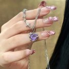 Glamour in Metal: Sweet Cool Luxury Pendant Necklace with Link Chain