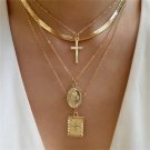 Radiant Allure: Gold Chain Necklace with Exquisite Pendant for Women