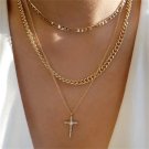 Gilded Harmony: Luxurious Gold Chain Necklace with Exquisite Pendant for Women