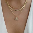Eternal Radiance: Opulent Gold Chain Necklace with Exquisite Pendant for Women
