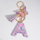 A Sparkling Affair: Dreamy Sequin 'A' Keychain for Women