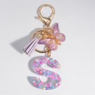 Starry Spell: Dreamy Sequin 'S' Keychain for Women