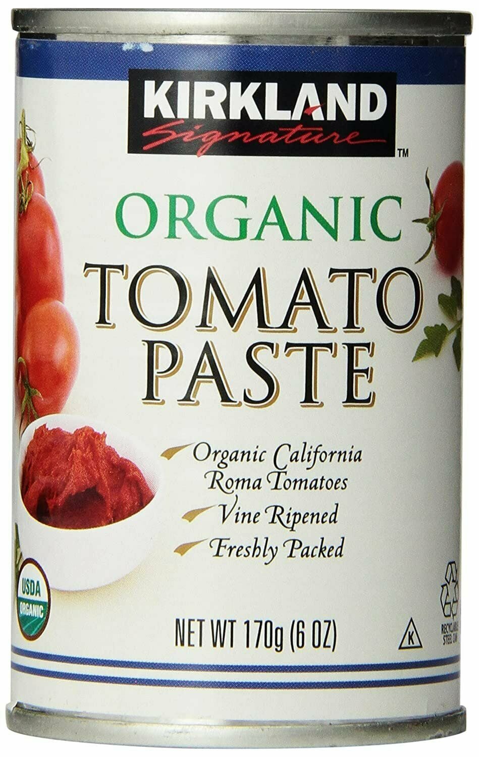 Kirkland Signature Organic Tomato Paste, 6oz Can