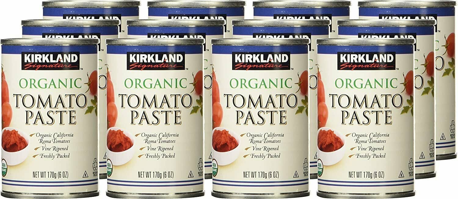 Kirkland Signature Organic Tomato Paste 6oz Can 8011