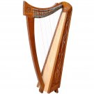 Rosewood 22 String Trinity Crested Harp, Celtic Irish harp, Irish lever Harp