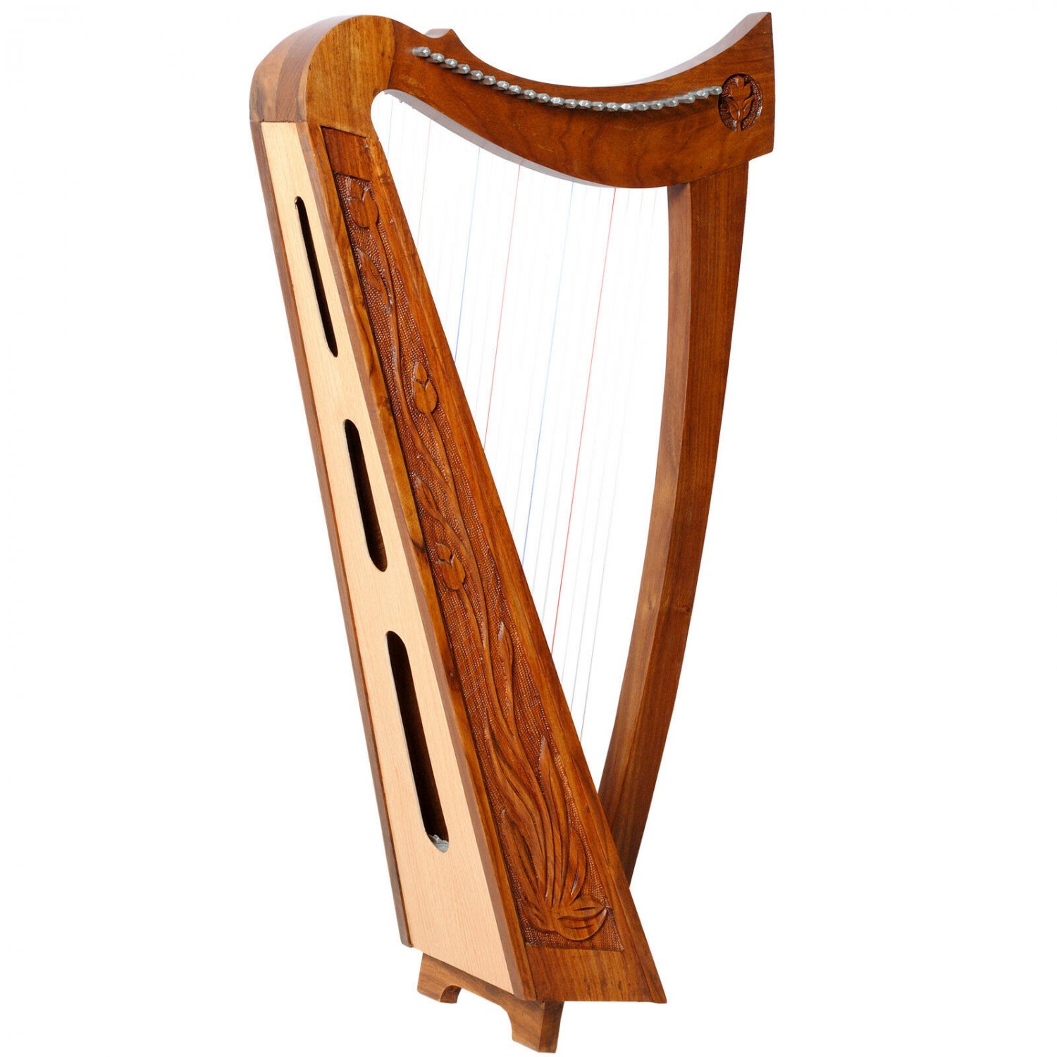 Rosewood 22 String Trinity Crested Harp, Celtic Irish harp, Irish lever Harp