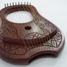 New Lyra Harp Engraved Rosewood/Lyre Harp 10 Strings/Lyra Harfe