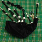 GREAT SCOTTISH HIGHLAND BAGPIPE ROSEWOOOD IMMMATION IVORY MOUNT BLACK COLOR GREAT SCOTTISH HIGHLAND BAGPIPE ROSEWOOOD IMMMATION IVORY MOUNT BLACK COLOR
