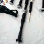 SCOTTISH GREAT HIGHLAND BAGPIPE ROSEWOOD BLACK COLOR SILVER PLAIN MOUNTS
