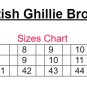 Real LEATHER SCOTTISH GHILLIE KILT LEATHER BROGUES SHOES, KIDS YOUTHS Kilt Shoes