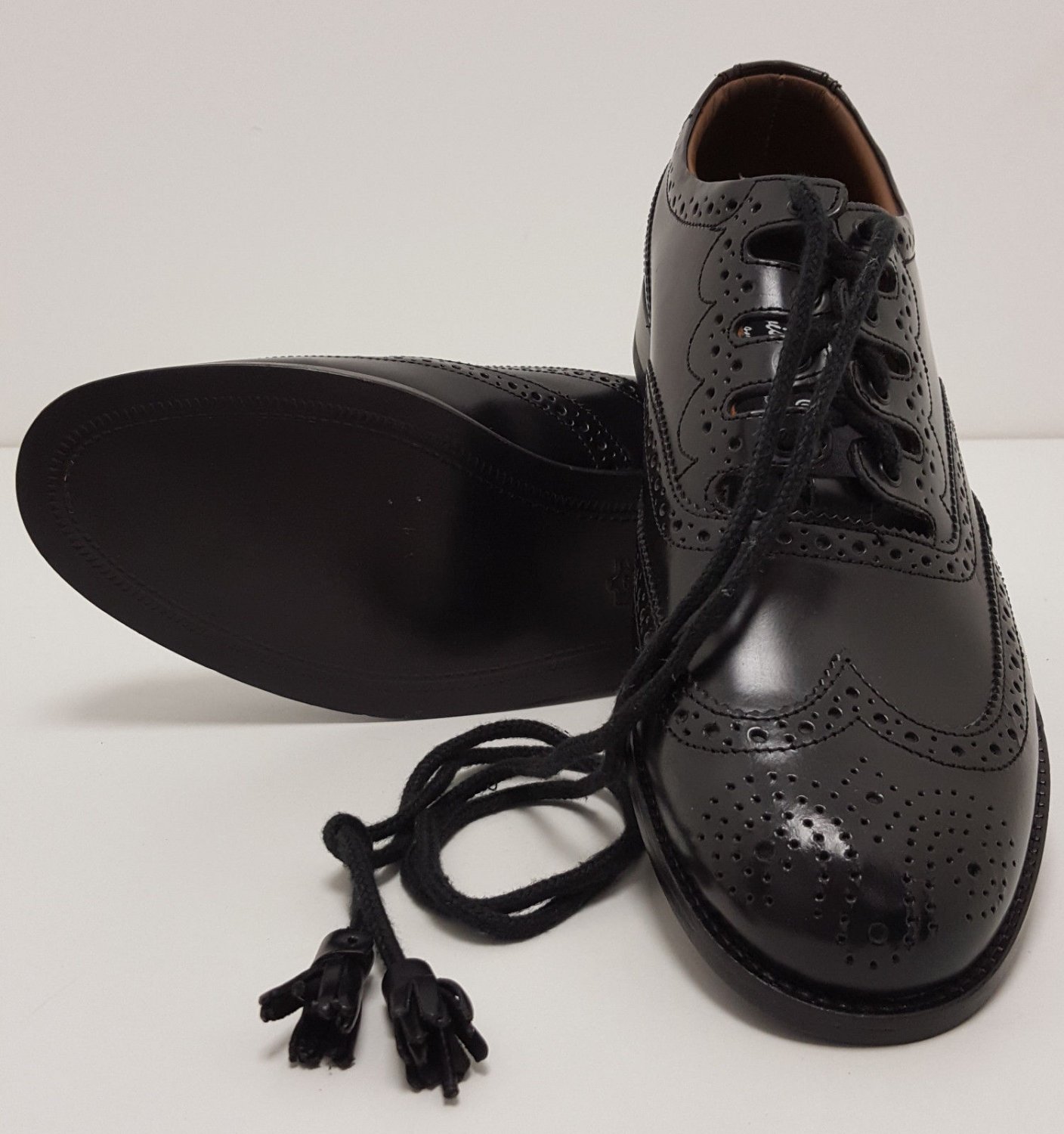 Scottish Ghillie Leather Kilt Brogues Shoes