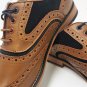 Ethan Tan and navy insert Leather Country Dressed Brogue Shoes