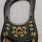 LYRA HARP 10 METAL STRINGS ROSEWOOD HAND ENGRAVED BLACK COLOUR/LYRE HARP