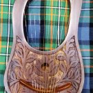 Engraved Lyre Harp 10 Metal Strings Free Carrying Case Lyra Harps String Harfe