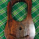 New Celtic Lyre Harp 10 Metal Strings Engraved Free Tuning Key & Case/Lyra Harp