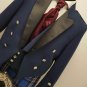 New Navy Prince Charlie Jacket & Vest Scottish Made for Kilts