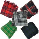 Men's Kilt Fly Plaid Various Tartans 48"X 48" Scottish Highland Kilt Fly Plaids