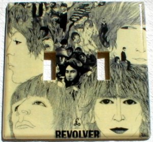 The Beatles Revolver Album Cover Art Double Switch Plate