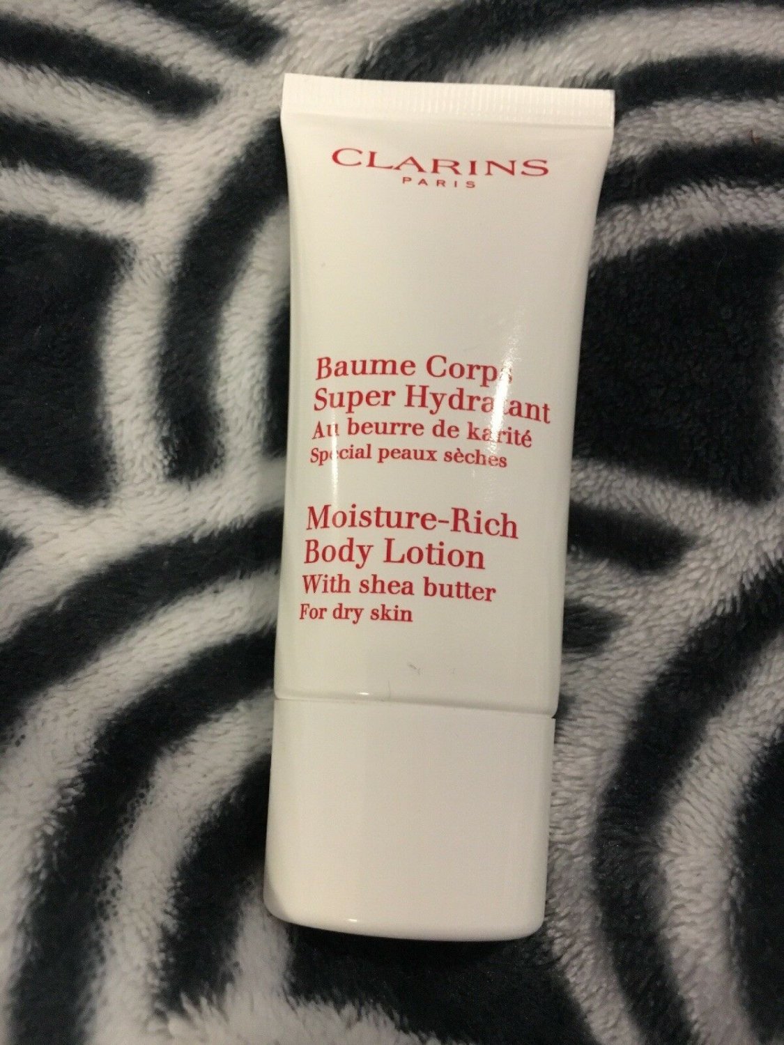 Clarins Paris MoistureRich Body Lotion with Shea Butter For Dry Skin 30mL .9 oz