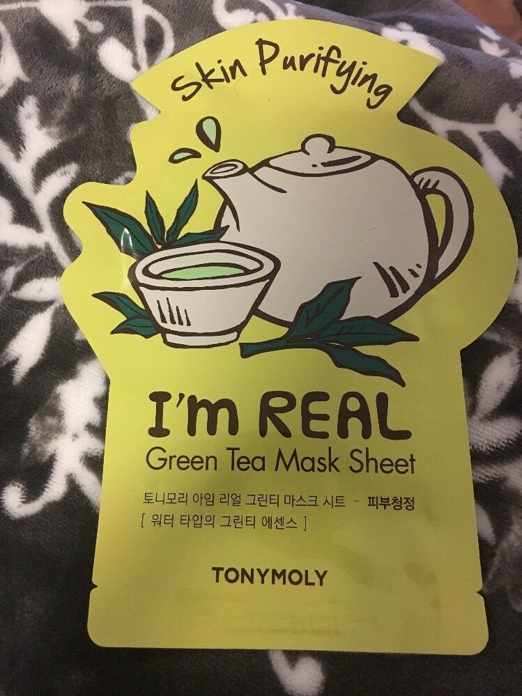 TONY MOLY Skin Purifying I'm Green Tea Mask Sheet .74oz/21g One