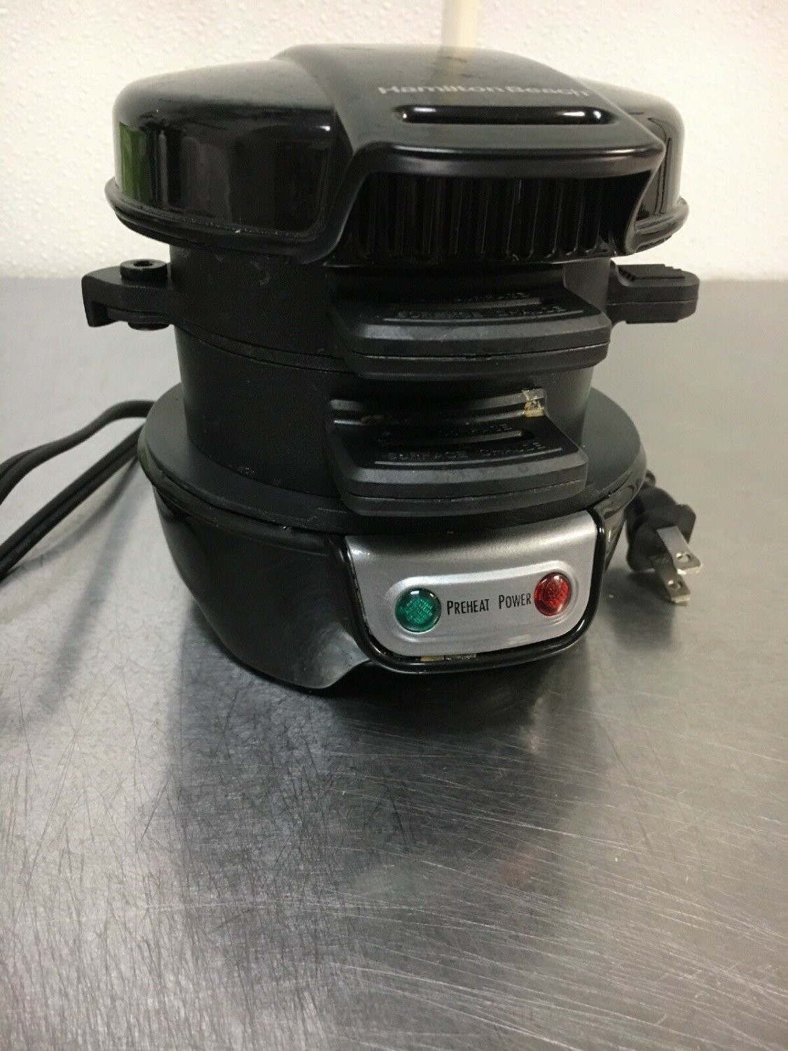 Breakfast Sandwich Maker Hamilton Beach Electric Egg Muffin Bagel