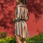2019 Long Sleeve Shirt Summer Boho Chiffon Beach Dresses Women A-Line Mini Dress Vestidos