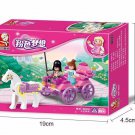 Sluban Horse Vehicle Building Block Dream Princess Royal Carriage Wagon 3D Model