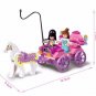 Sluban Horse Vehicle Building Block Dream Princess Royal Carriage Wagon 3D Model
