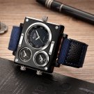 Man luxury Fabric Srap Quartz-Watch