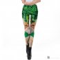 Lucky Clover Leggings Women St. Patrick's Day 3D Cat With Cap Printed Workout