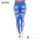 Fashion Legging Aztec Round Ombre Printing Leggins Slim High Waist