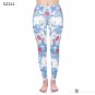 Legging Pink Tropics Printing With Multicolor Pattern