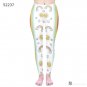 Legging Pink Tropics Printing With Multicolor Pattern