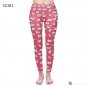 Legging Pink Tropics Printing With Multicolor Pattern