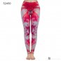 Legging Pink Tropics Printing With Multicolor Pattern