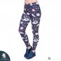 Design Women Legging Unicorns Navy Printing Leggings Fashion