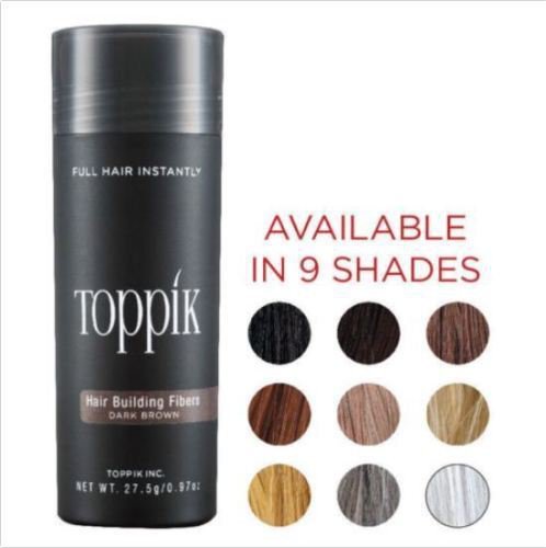 Original Toppik 27.5g Hair Building Fibers 9 Colors Hair Loss Care Treatment
