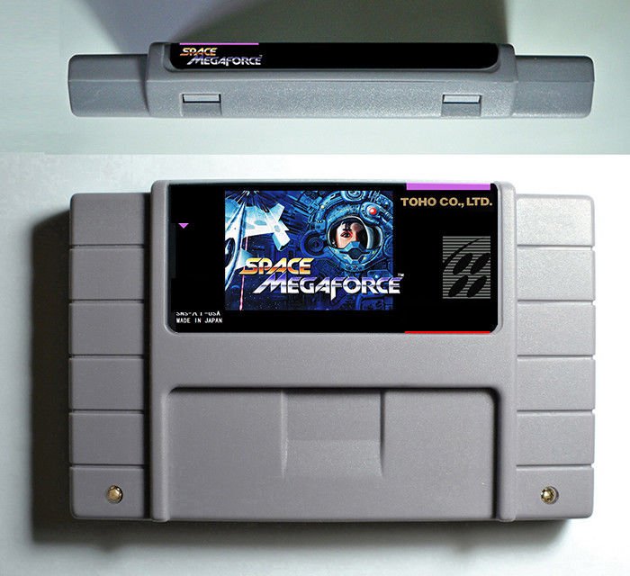 Space Megaforce Nintendo SNES Action Game Cartridge 16 Bit USA Version English
