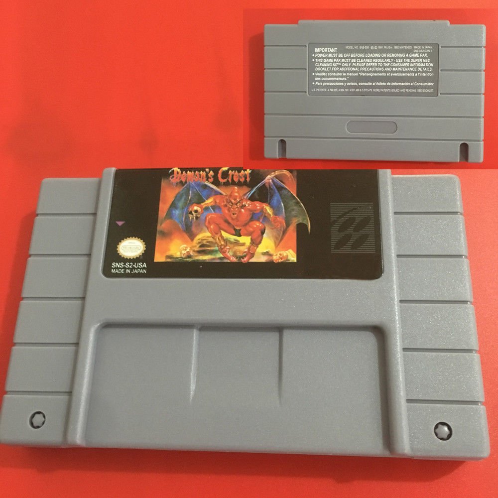 Demon's Crest Super Nintendo SNES Game 1994 16 Bit Cartridge NTSC US Version New