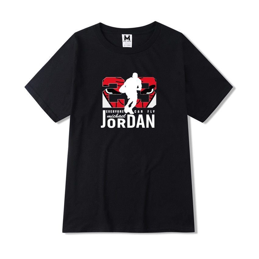 New Michael Air Legend 23 Jordan Mens Cotton T-Shirts Sportswear Round Collar